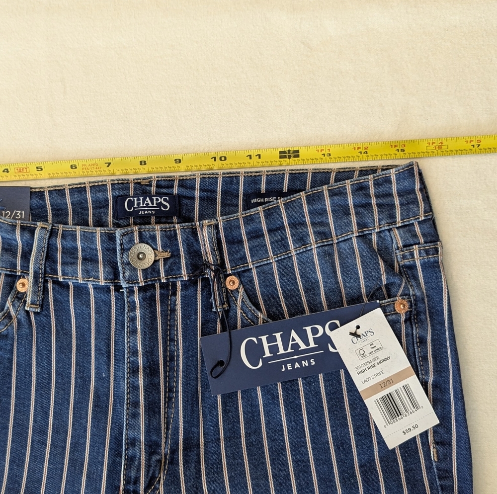 Women's Chaps Skinny Jeans Size 12/31 - Picture 9 of 12